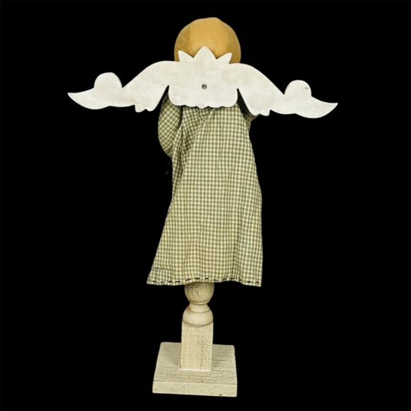 NIB Honey And Me Lisa Liffick 20 In Snowman Angel Christmas Primitive Country - Picture 4 of 7